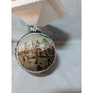 Master On Silk Ornament 1986, With Box, Vintage Christmas